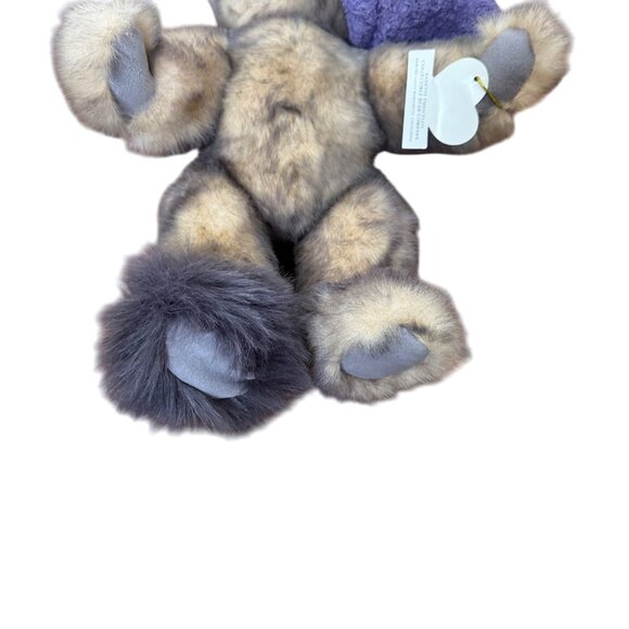 Annette Funicello Collectible Bear Co Plush Teddy Purple Nightcap 15 Jointed VTG - Picture 7 of 12